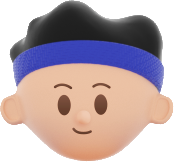 3D People Simple Young Boy with Head Band